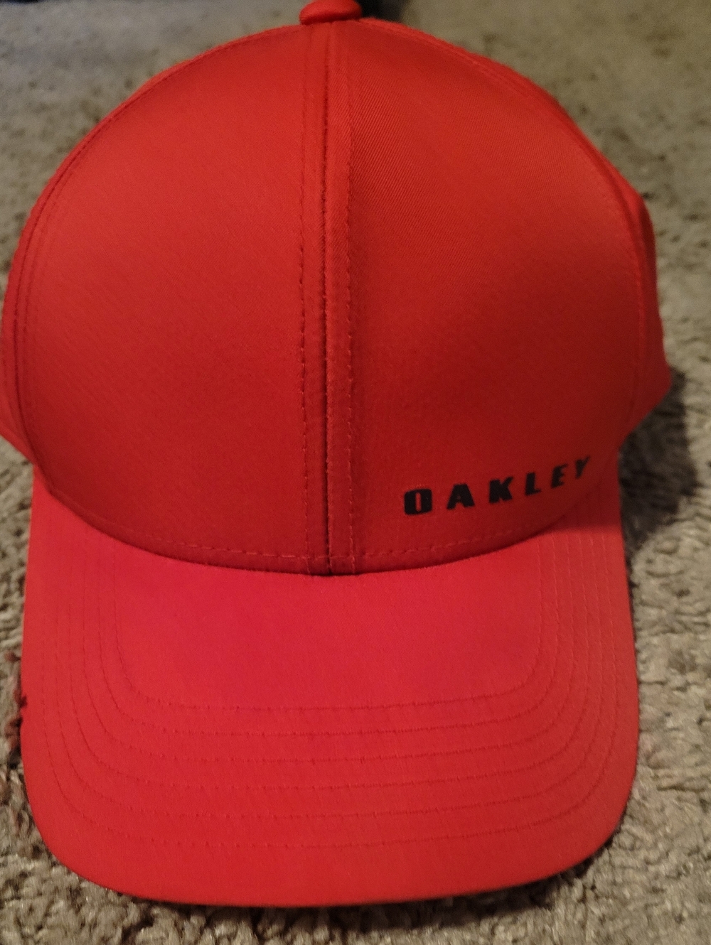 Oakley Red Adjustable Strapback Cap